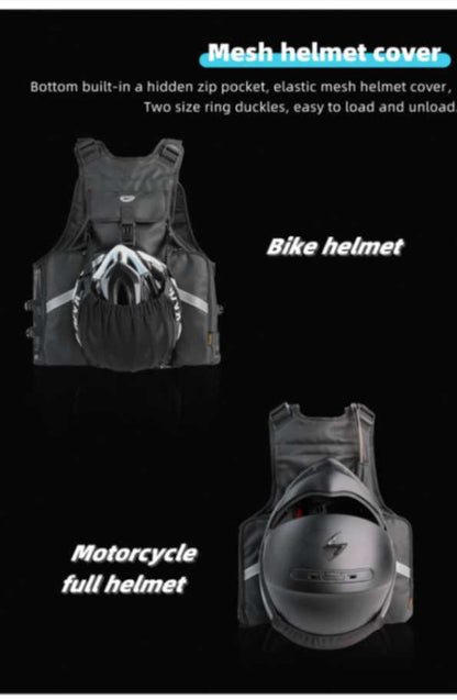 Rhinowalk Motorcycle Vest (M1012BK)