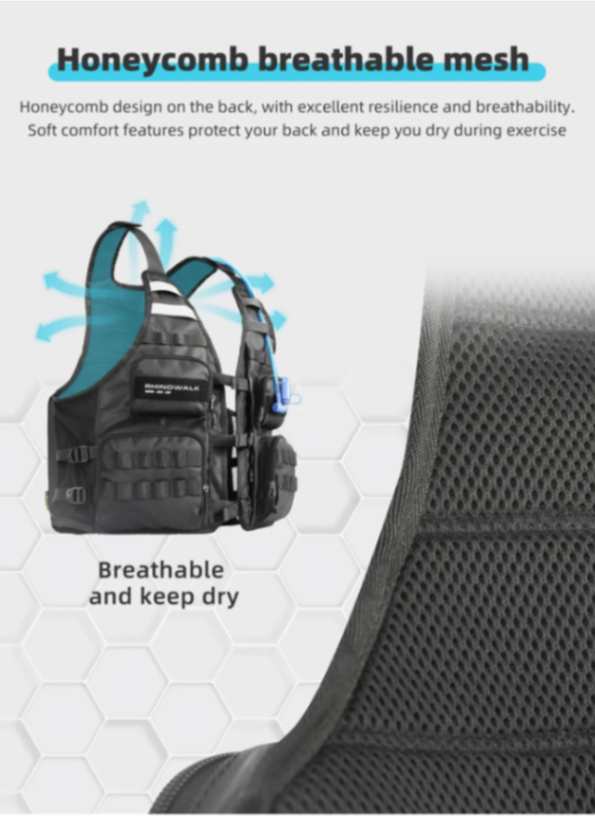 Rhinowalk Motorcycle Vest (M1012BK)