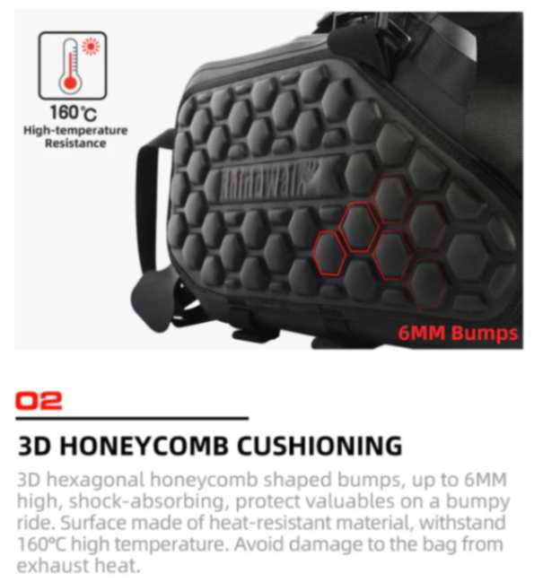 Rhinowalk Motorcycle Waterproof Saddle Bag 48L Bike Tail Seat Luggage for Off/On Road ADV Long Distance Touring (Pair-Set) (MT1448)