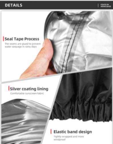Rhinowalk Waterproof Durable Motorcycle Rain Cover UV Protection Portable Dustproof Cover for Motorbike (F1002)