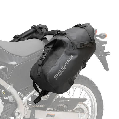Rhinowalk 18L Rack less Pannier Saddle Soft Bags for Motorcycle Bike Outdoor Adventure Waterproof Side Motorbike Drypack (Pair-Set) (MT1418)