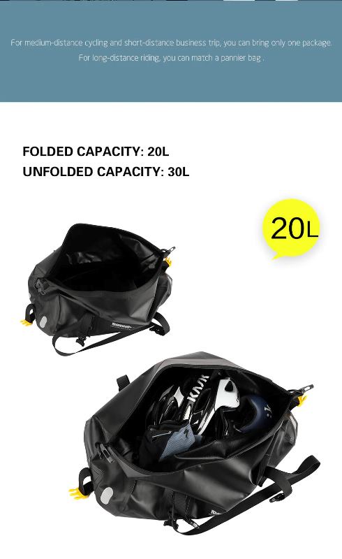Rhinowalk 20L Motorcycle Waterproof MultiFunctional Bag (RK19660)