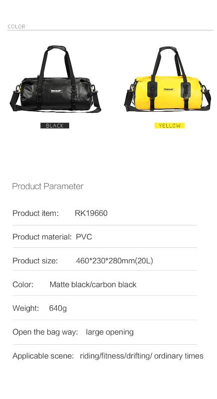 Rhinowalk 20L Motorcycle Waterproof MultiFunctional Bag (RK19660)