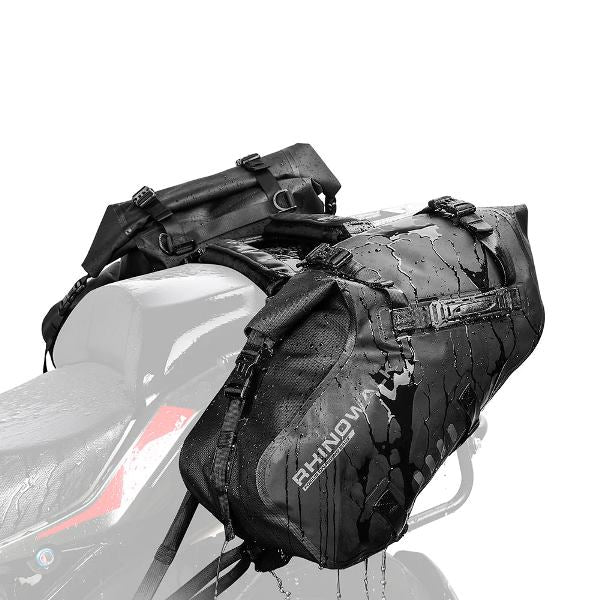 Rhinowalk 28 Liter Waterproof Pannier Bag for Motorcycle Adventure High Quality Motorbike Saddle Drypack-Pair (MT1428)