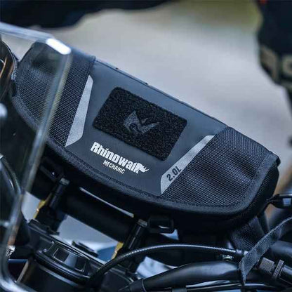 Rhinowalk 2L Motorcycle Handlebar Bag Versatile Secure Waterproof for Adventure Riders Off-Road & ADV Mounting (MJX2010)