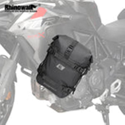 Rhinowalk 30L Motorcycle Black Backpack Waterproof Motorbike Seat Tail Bag Side Saddle Duffle Dry Bag for Motorcycle (MT2230)