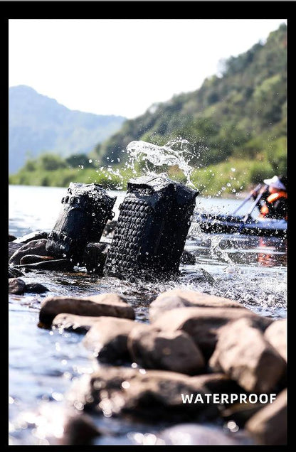 Rhinowalk 30L Motorcycle Black Backpack Waterproof Motorbike Seat Tail Bag Side Saddle Duffle Dry Bag for Motorcycle (MT2230)