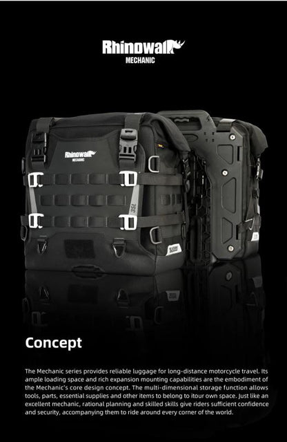 Rhinowalk 35L Motorcycle Quick Release Side Pannier Bag - MJX2004