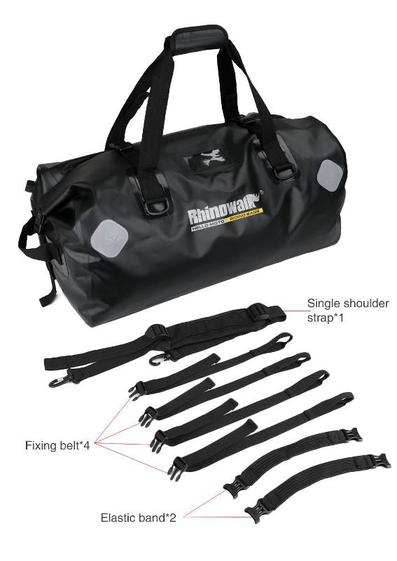 Rhinowalk 65L Motorcycle Waterproof Bag Large Capacity Motorcycle Dry Duffel Bag (MT20650)