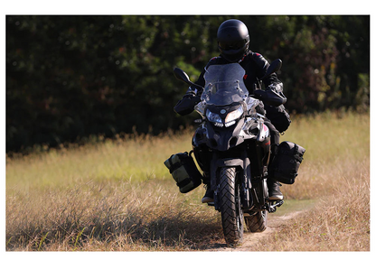 Rhinowalk Crash Bar Dry Bags Waterproof Motorcycle Bag for Crash Bar Motorbike Bumper Bag for Tail Side Seat Motorcycle Pack (Black) (MT2206)