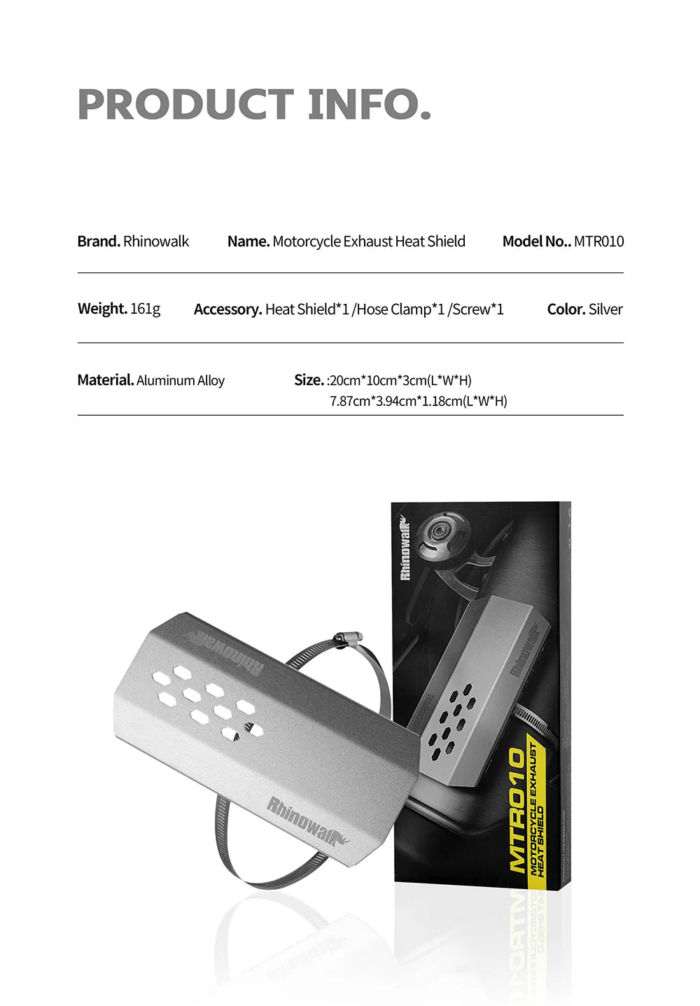 Rhinowalk Exhaust Heat Shield (MTR010)