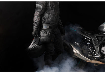 Rhinowalk MT102 Multi-Way Motorcycle Tactical Drop Leg Bag - MT102BK