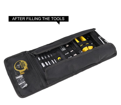 Rhinowalk MT103 Motorcycle Tool Roll Bag – Black (MT103BK)