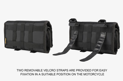 Rhinowalk MT103 Motorcycle Tool Roll Bag – Black (MT103BK)