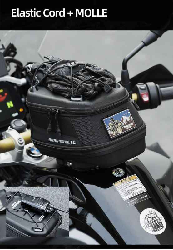 Rhinowalk Mechanic Series x 5.6L Magnetic Tank Bag Orange (MJX2011RG)
