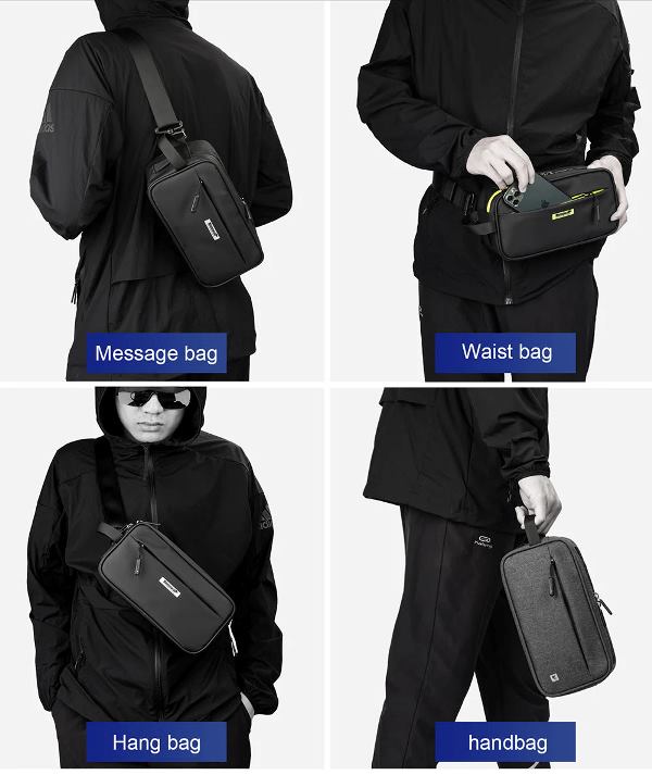 Rhinowalk Motorcycle Bag Rear Seat Tool Used Saddlebag (X21921)