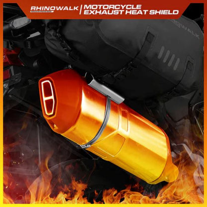 Rhinowalk Motorcycle Exhaust Heat Protection Universal Motorcycle Exhaust Muffler Pipe Heat Shield Cover (MTR004)