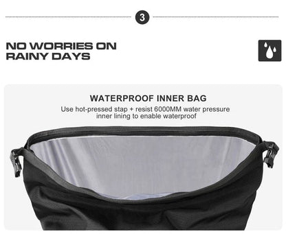 Rhinowalk Motorcycle SaddleBag 20L Sturdy Drift Bike Saddle Seat Side Bag for Motorbike Luggage Touring Adventure (Single Unit) (MT2040)