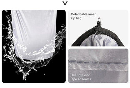 Rhinowalk Motorcycle SaddleBag 20L Sturdy Drift Bike Saddle Seat Side Bag for Motorbike Luggage Touring Adventure (Single Unit) (MT2040)