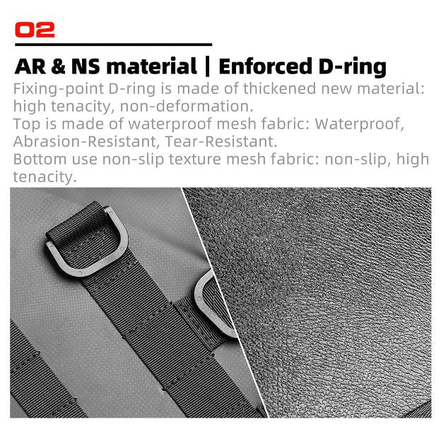 Rhinowalk Motorcycle Saddle Bag Mounting Base Motorbike Tail Seat Bag OS Base for ADV Dirt Bikes Motorcycle Accessories (MT002A)