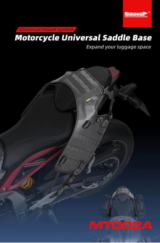 Rhinowalk Motorcycle Saddle Bag Mounting Base Motorbike Tail Seat Bag OS Base for ADV Dirt Bikes Motorcycle Accessories (MT002A)