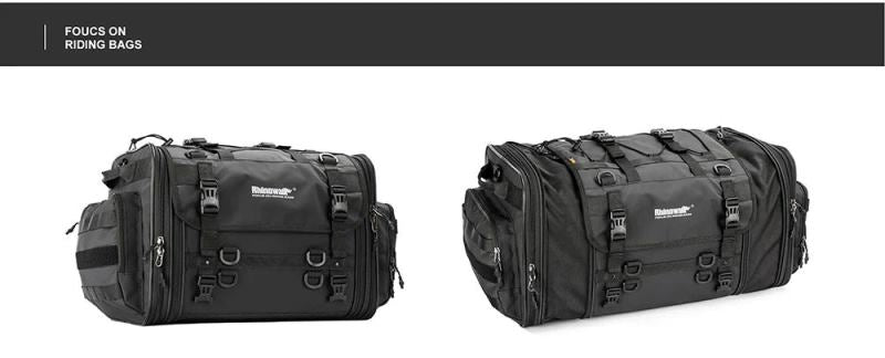 Rhinowalk Motorcycle Tail Bag Motorbike Rear Seat Bag 40-60 liter Large Capacity Motopack Bag (MT4060)