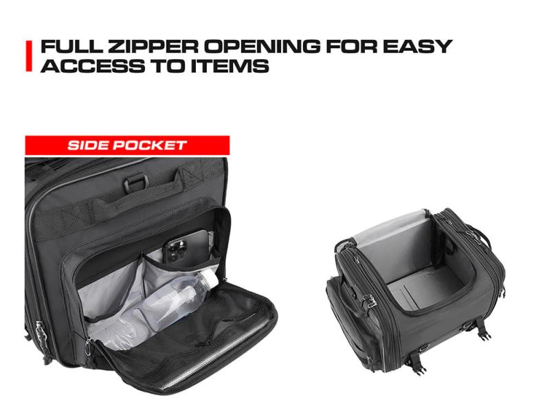 Rhinowalk Motorcycle Tail Bag Motorbike Rear Seat Bag 40-60 liter Large Capacity Motopack Bag (MT4060)