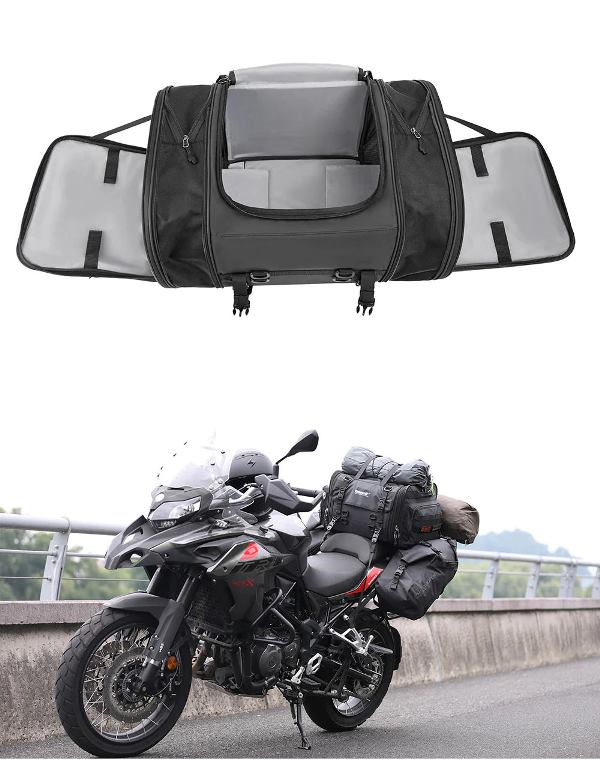 Rhinowalk Motorcycle Tail Bag Motorbike Rear Seat Bag 40-60 liter Large Capacity Motopack Bag (MT4060)