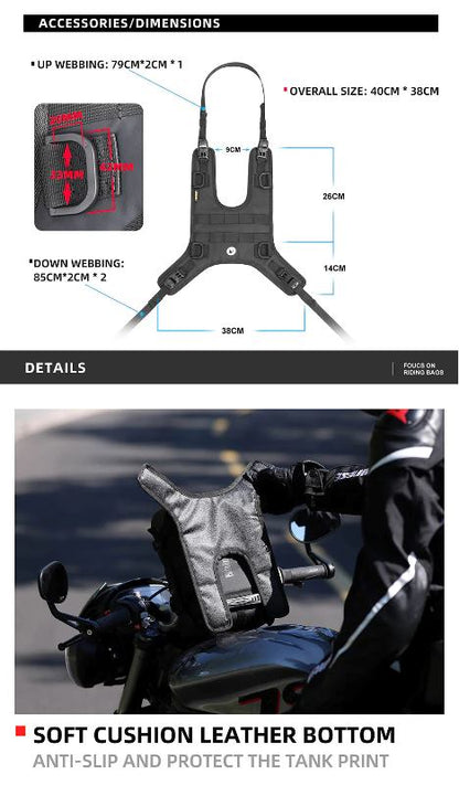 Rhinowalk Motorcycle Tank Bag Portable Motor Accessory For Universal Motor Cross Fuel Tank Kit Installation Accessories Motor Front Bag (MT001A)