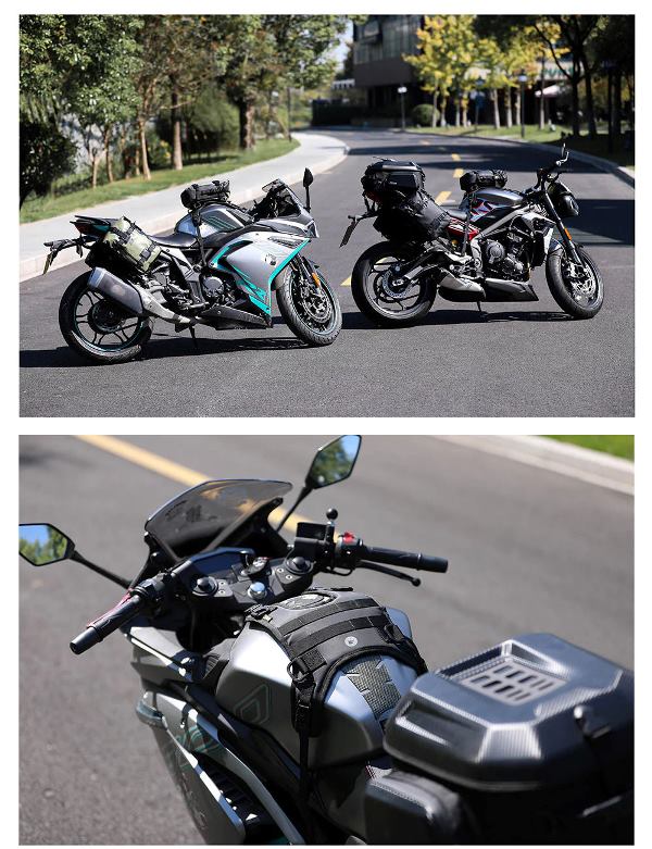 Rhinowalk Motorcycle Tank Bag Portable Motor Accessory For Universal Motor Cross Fuel Tank Kit Installation Accessories Motor Front Bag (MT001A)