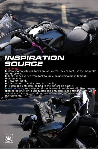 Rhinowalk Motorcycle Tank Bag Portable Motor Accessory For Universal Motor Cross Fuel Tank Kit Installation Accessories Motor Front Bag (MT001A)