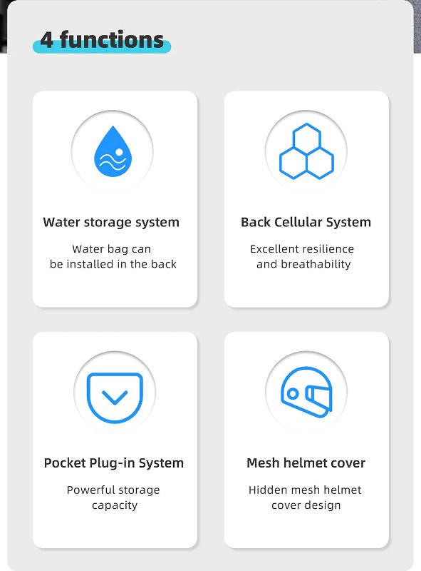 Rhinowalk Motorcycle Vest (M1012BK)