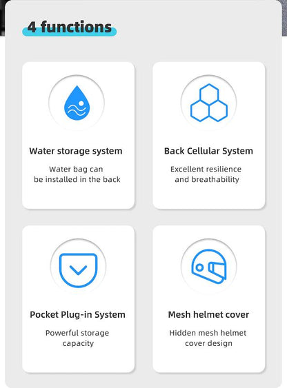 Rhinowalk Motorcycle Vest (M1012BK)