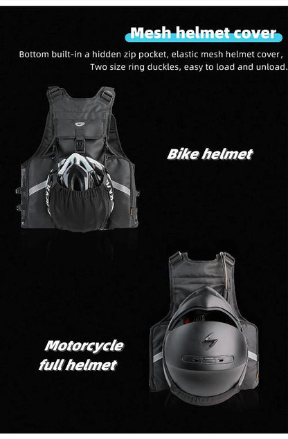Rhinowalk Motorcycle Vest (M1012BK)