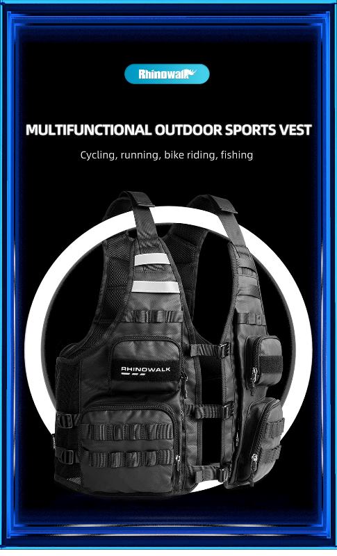 Rhinowalk Motorcycle Vest (M1012BK)