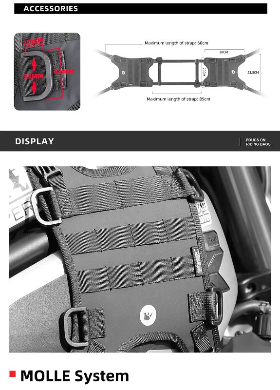 Rhinowalk Tank Base Mounting for Tank Bag (MTR001B)