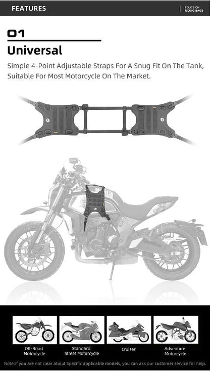 Rhinowalk Tank Base Mounting for Tank Bag (MTR001B)