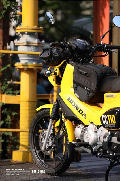 Rhinowalk Tunnel bag for scooter 15 ltr Underbone Motorcycle Bike Seat Pack with Molly System (MTR5001)