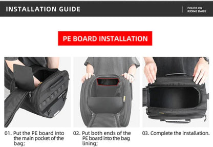 Rhinowalk Tunnel bag for scooter 15 ltr Underbone Motorcycle Bike Seat Pack with Molly System (MTR5001)