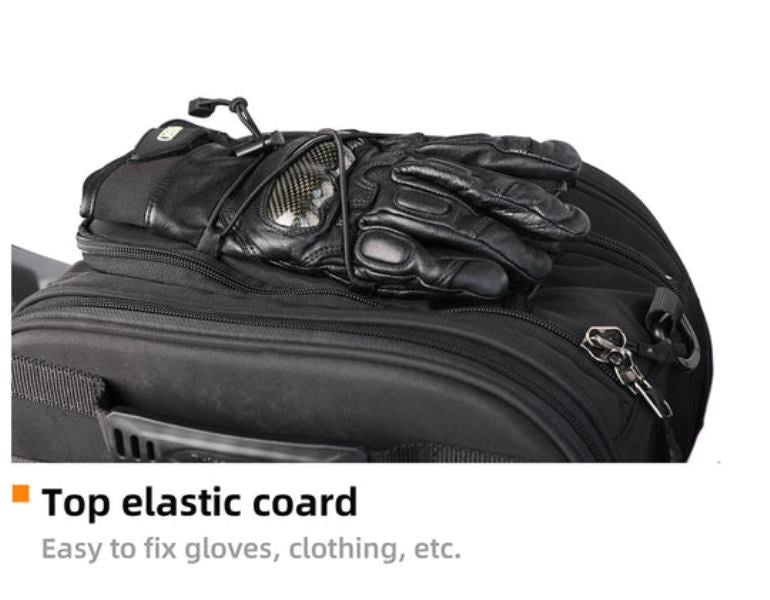 Rhinowalk Tunnel bag for scooter 15 ltr Underbone Motorcycle Bike Seat Pack with Molly System (MTR5001)