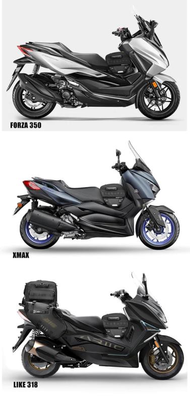 Rhinowalk Tunnel bag for scooter 15 ltr Underbone Motorcycle Bike Seat Pack with Molly System (MTR5001)