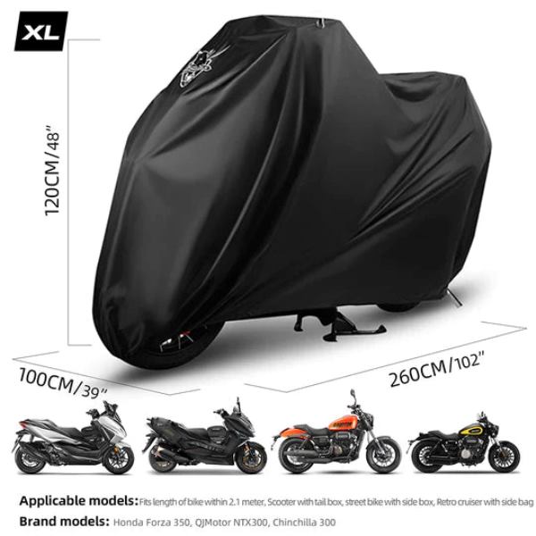 Rhinowalk Waterproof Durable Motorcycle Rain Cover UV Protection Portable Dustproof Cover for Motorbike (F1003)