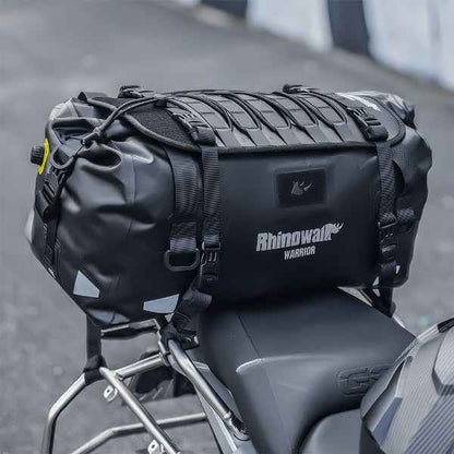Rhinowalk Waterproof Motorcycle Roll-Top Duffel Gear Bag 40L Heavy Duty Dry Pack Tail Rear Luggage Magnetic Opening (MYS2403)