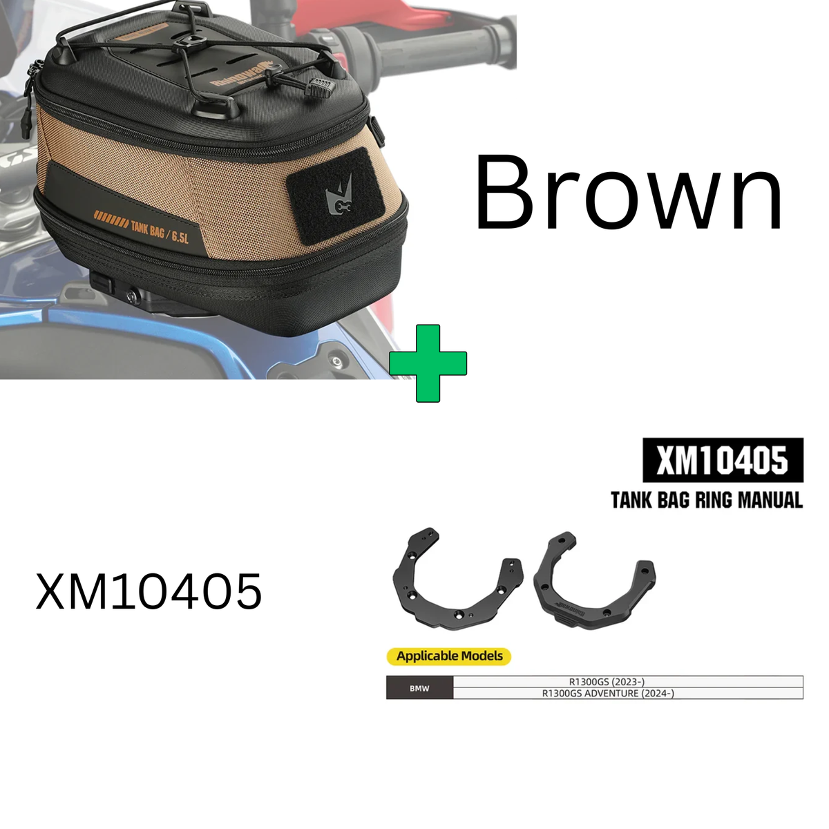 Rhinowalk Mechanic Series x 5.6L Magnetic Tank Bag Brown (MJX2011BN)