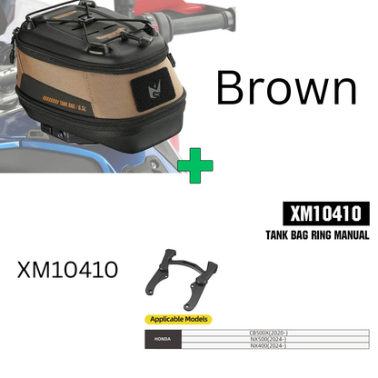 Rhinowalk Mechanic Series x 5.6L Magnetic Tank Bag Brown (MJX2011BN)