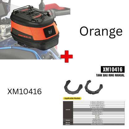 Rhinowalk Mechanic Series x 5.6L Magnetic Tank Bag Orange (MJX2011RG)