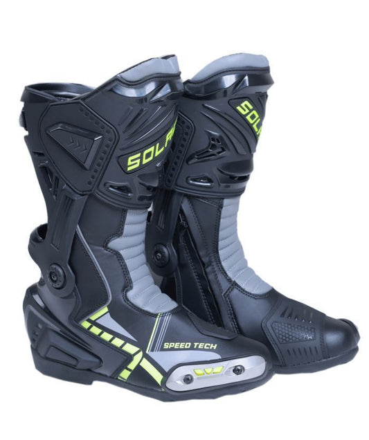 Riding Boots - Speedtech V2 Boots (Black & Neon)