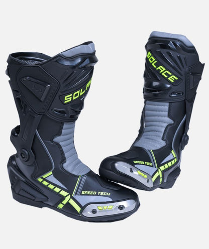 Riding Boots - Speedtech V2 Boots (Black & Neon)