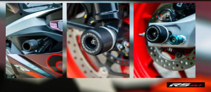 Rk tech Combo Kit 2 – Aprilia Rs457 (Frame Sliders Fork&axle Protectors Swing Arm Spools)