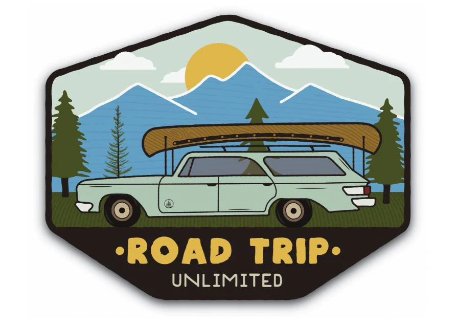Road Trip Unlimited Sticker - Wander Looms - Riders Junction